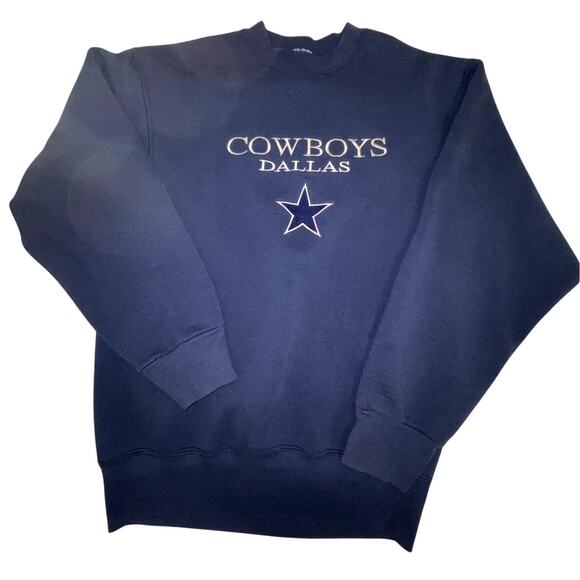 Unisex Vintage Dallas Cowboys Crewneck Sweatshirt Size Medium - Picture 1 of 6